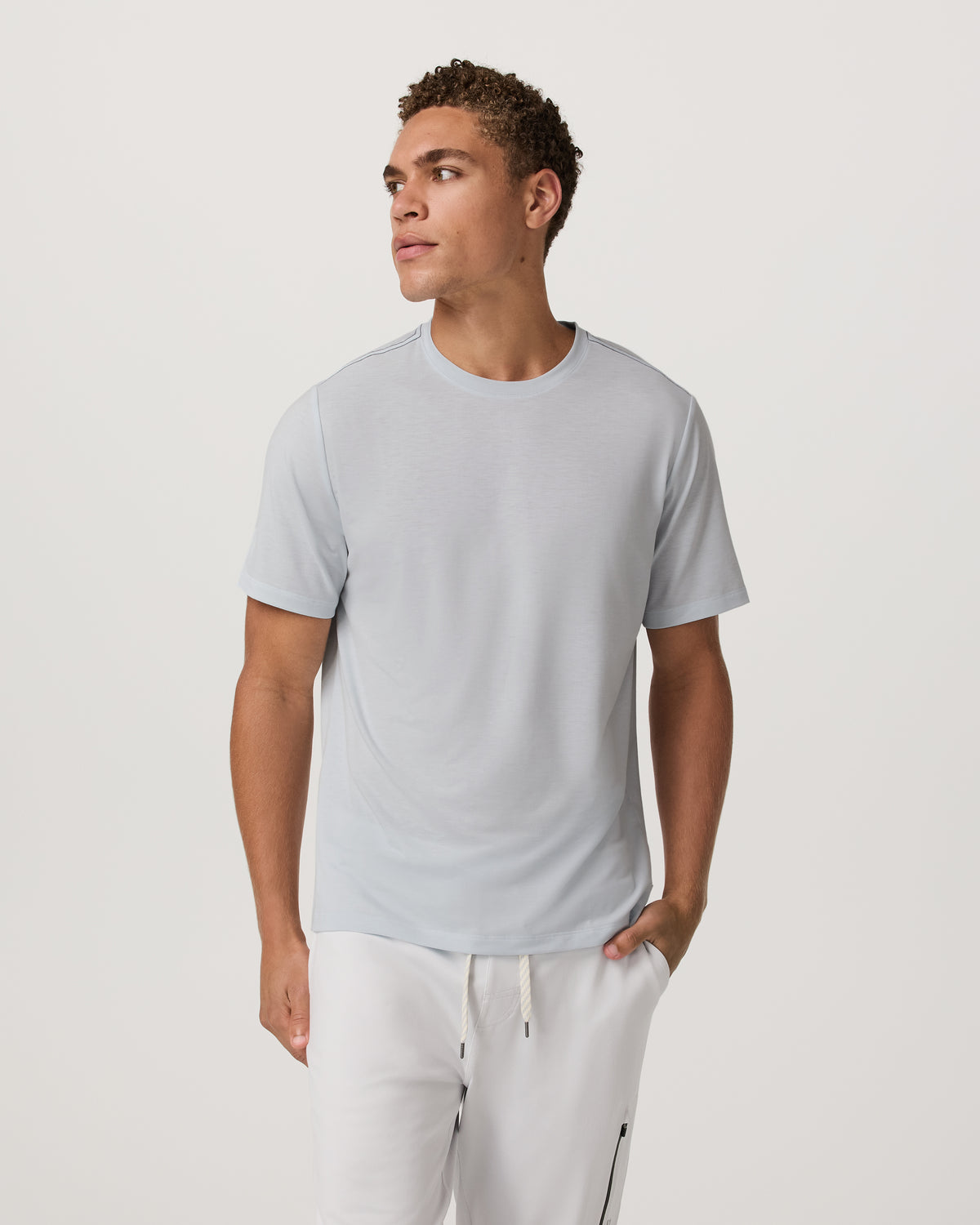 Current Tech Tee Men's Performance Shirt in Light Mist