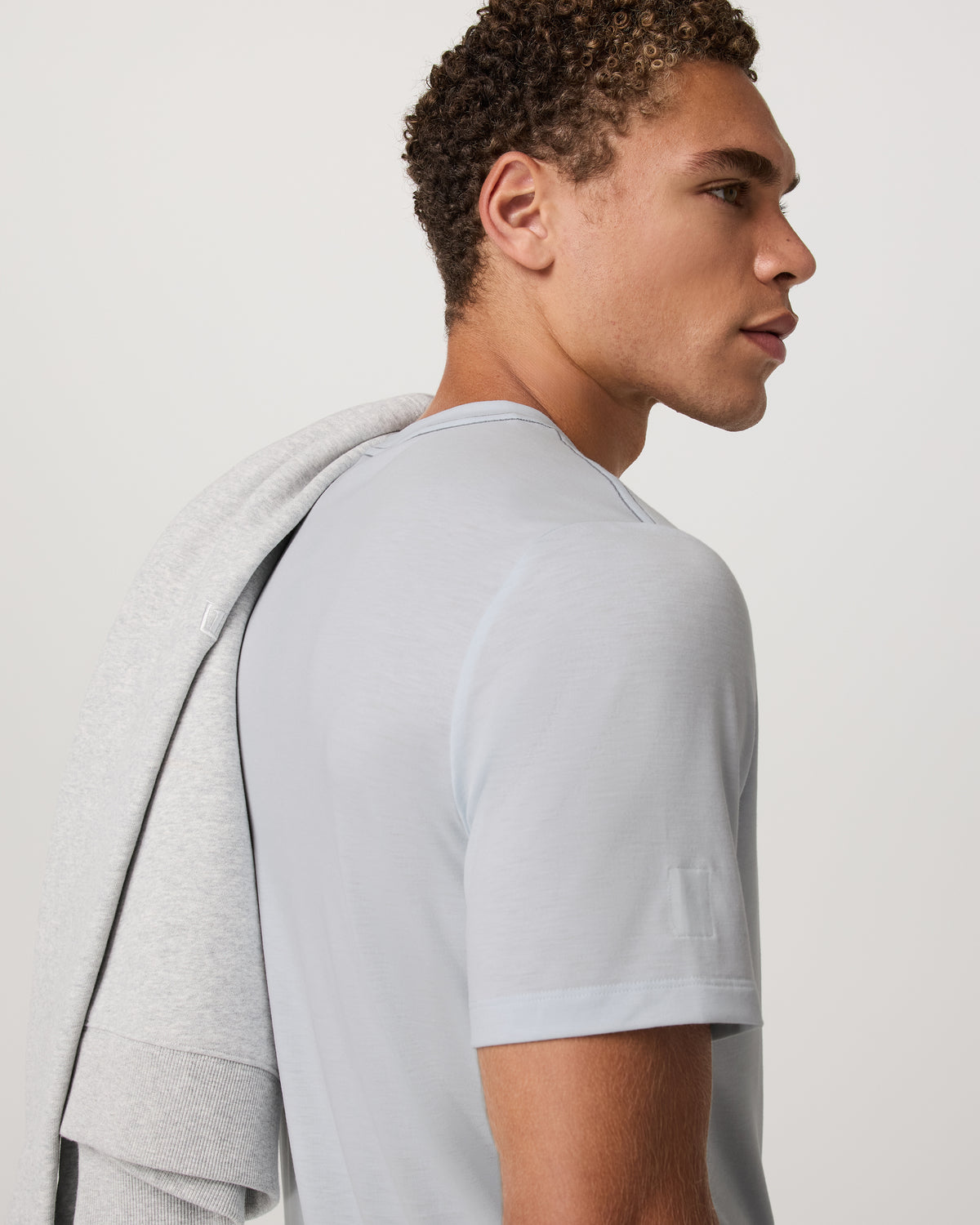 Current Tech Tee Men's Performance Shirt in Light Mist - Image 2