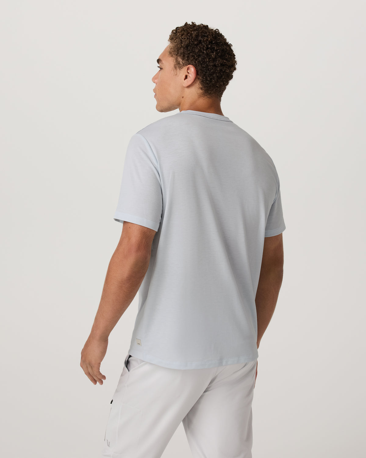 Current Tech Tee Men's Performance Shirt in Light Mist - Image 3