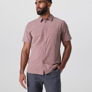 Short Sleeve Bridge Button Down Zion Rose Water Lily
