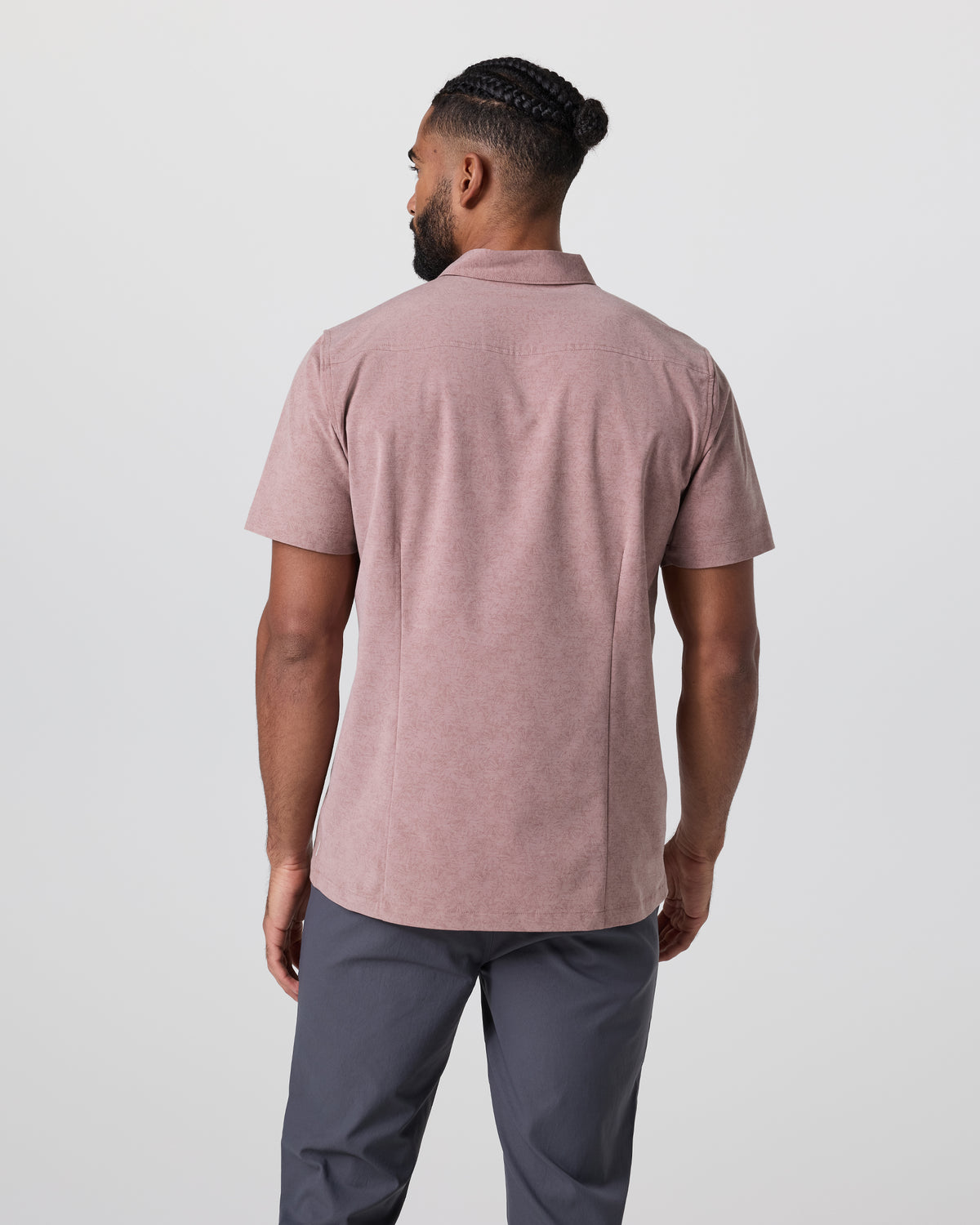 Short Sleeve Bridge Button Down Zion Rose Water Lily - Image 3