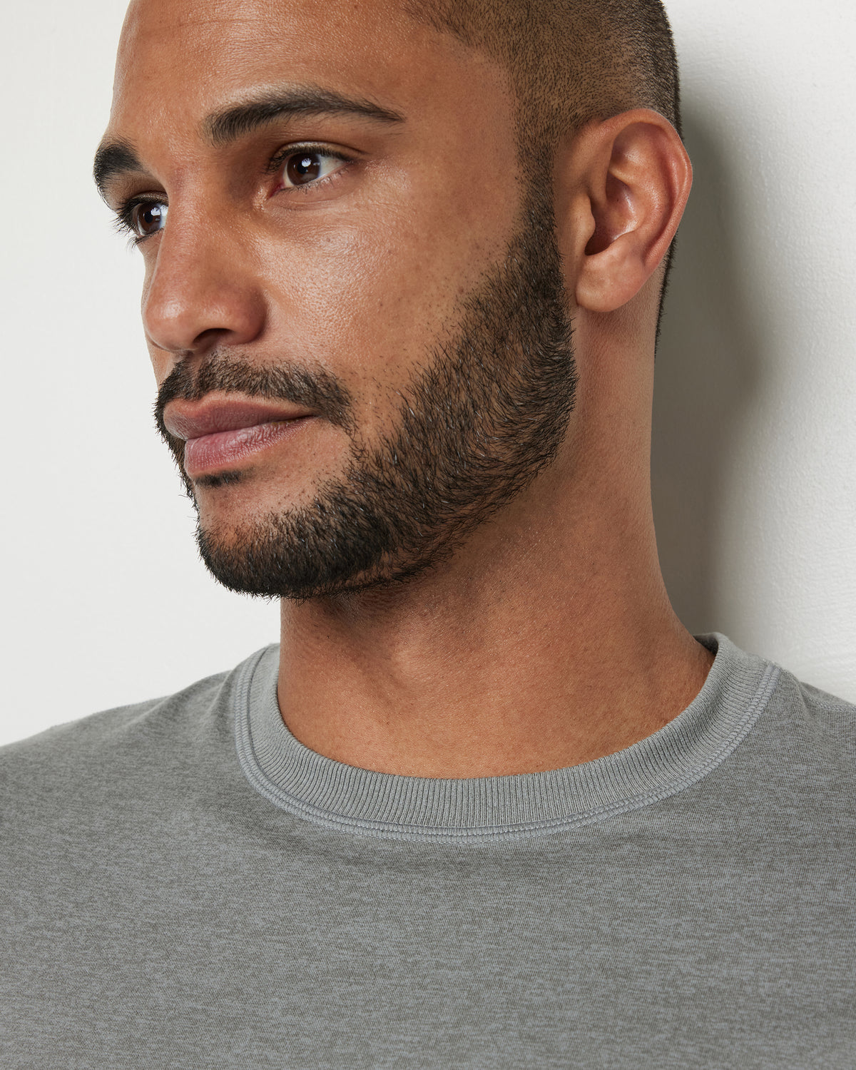 Short Sleeve Ponto Performance Tee Driftwood Heather - Image 4