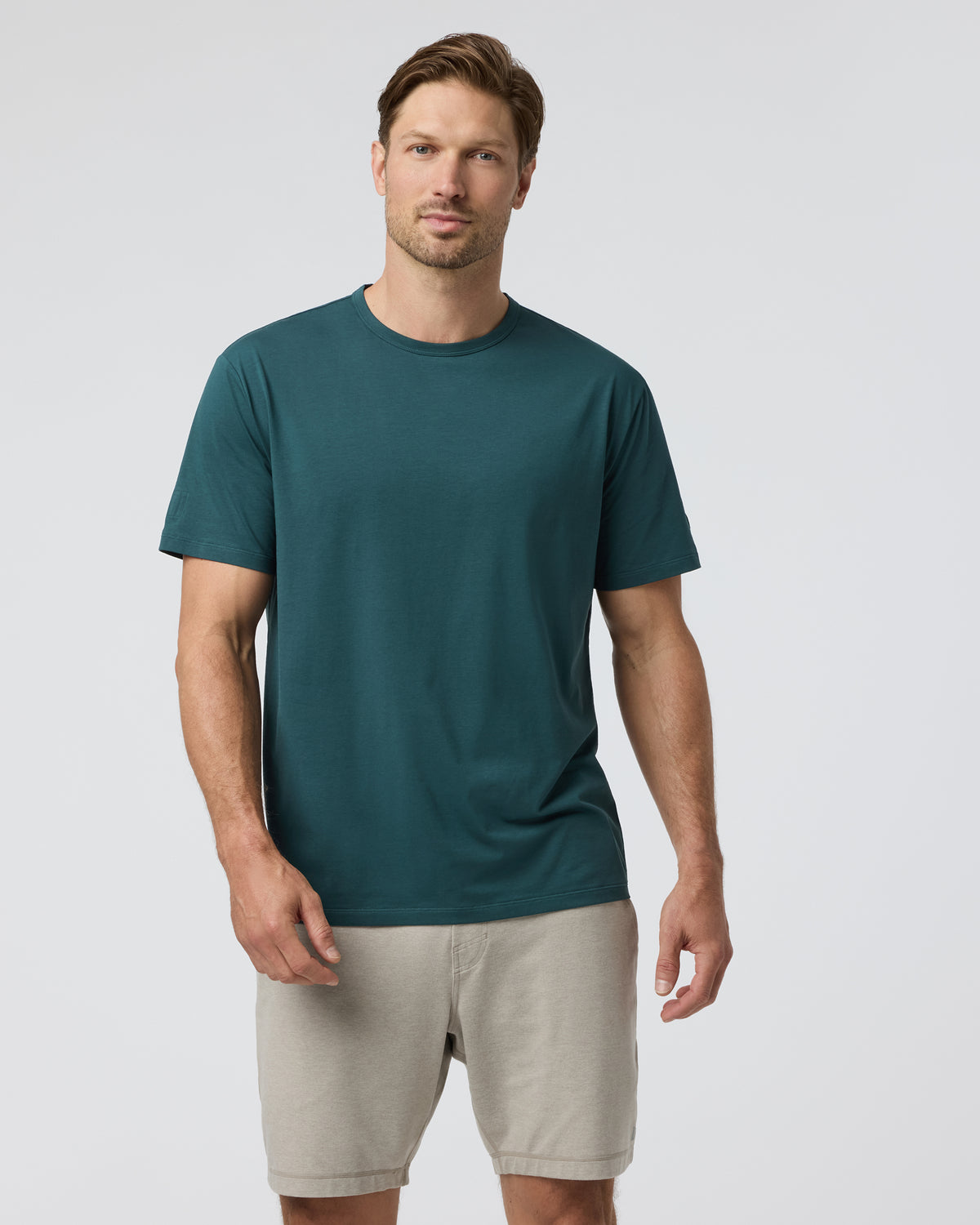 Short Sleeve Feather Tee - Relaxed Fit Deep Sea - Image 2
