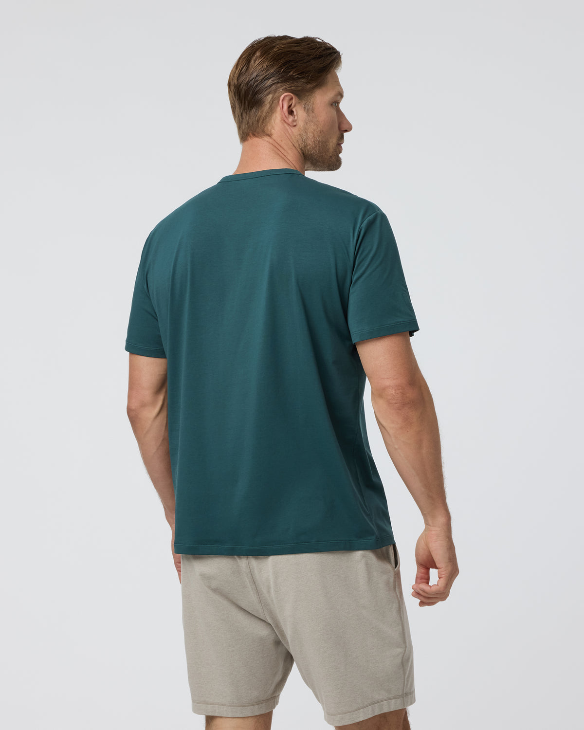 Short Sleeve Feather Tee - Relaxed Fit Deep Sea - Image 3