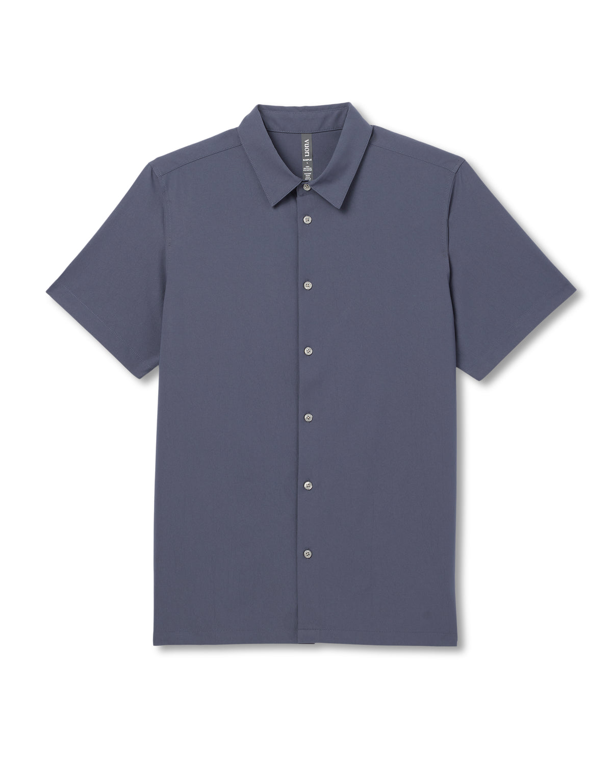Short Sleeve Manhattan Button Down Men's Azure Shirt - Image 6