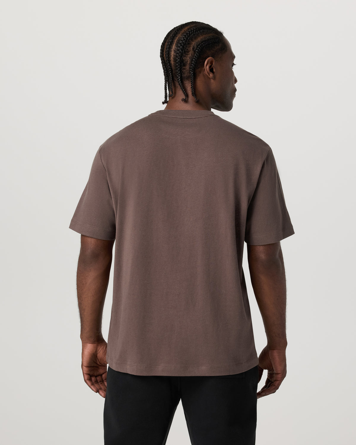 Men's Short Sleeve Heavyweight Cotton Tee Huckleberry - Image 2