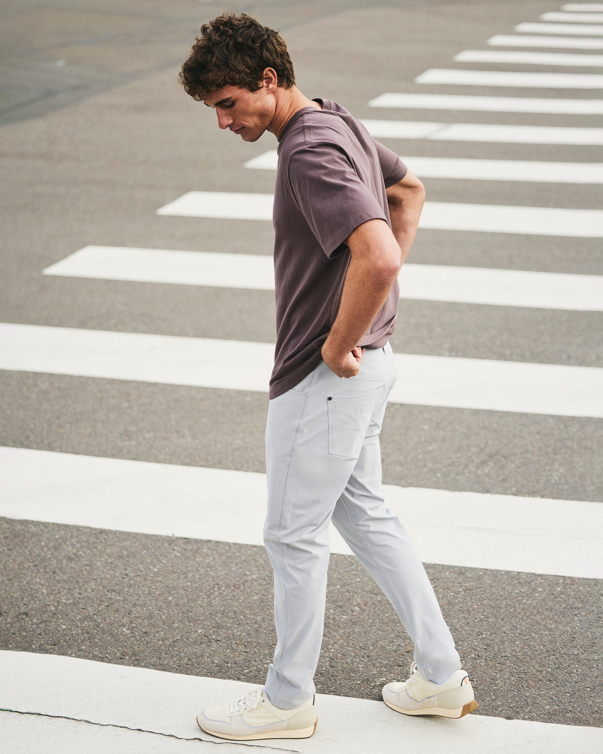Men's Short Sleeve Heavyweight Cotton Tee Huckleberry - Image 4