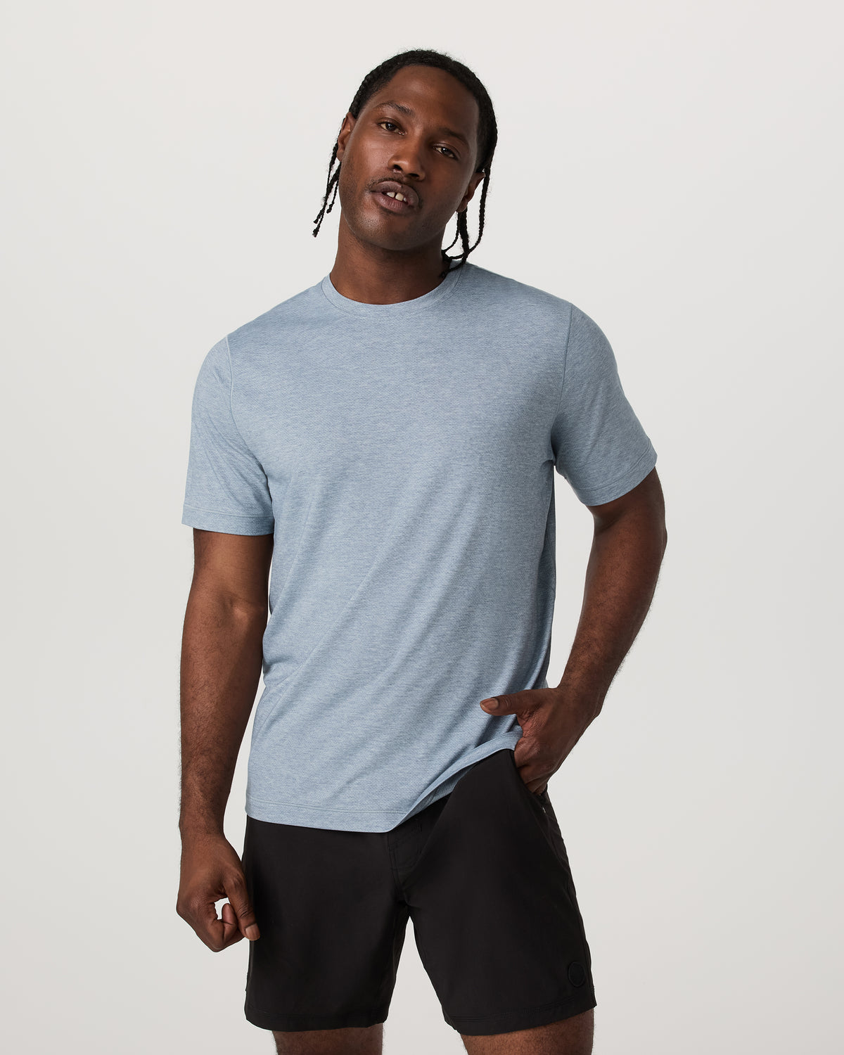 Short Sleeve Everyday Tee Men's Sea Glass Heather Tee