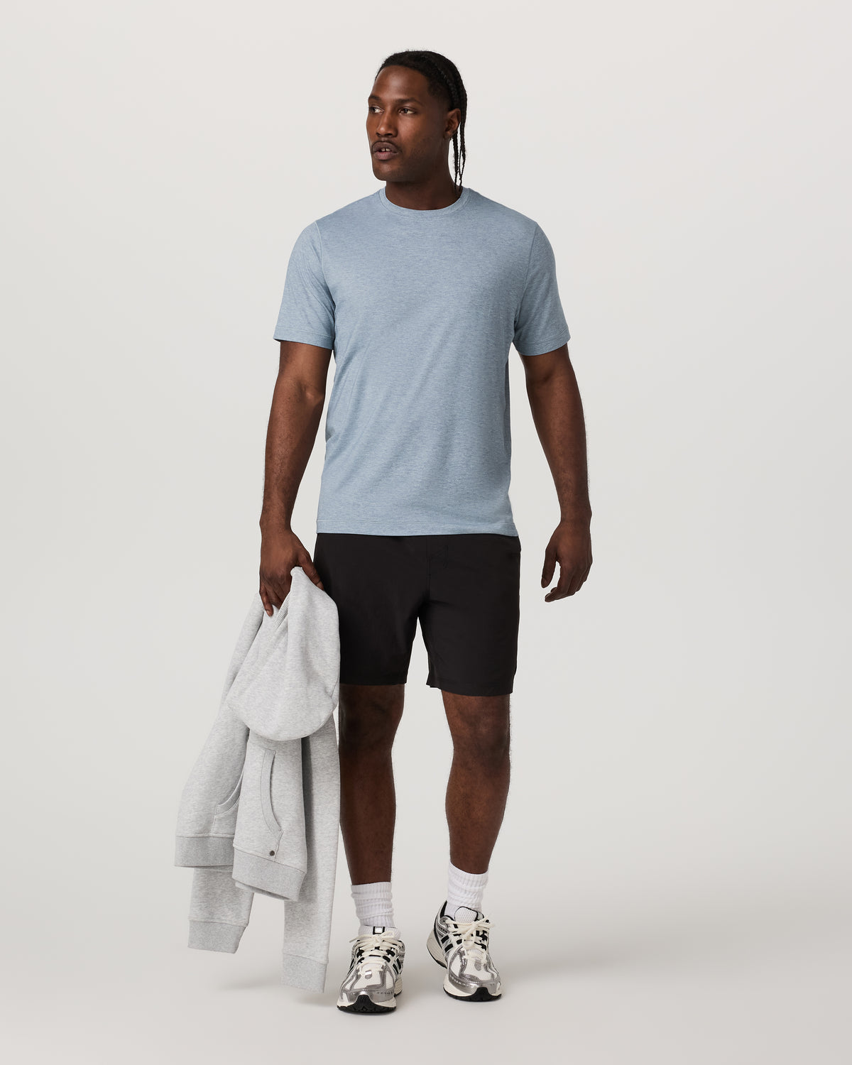 Short Sleeve Everyday Tee Men's Sea Glass Heather Tee - Image 3