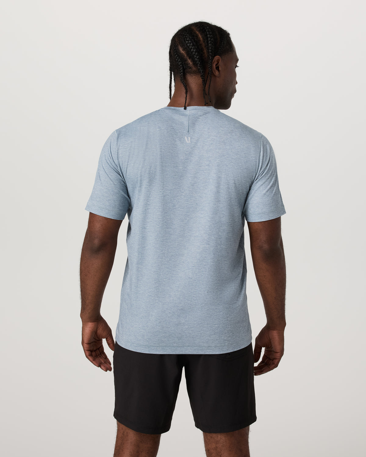 Short Sleeve Everyday Tee Men's Sea Glass Heather Tee - Image 4