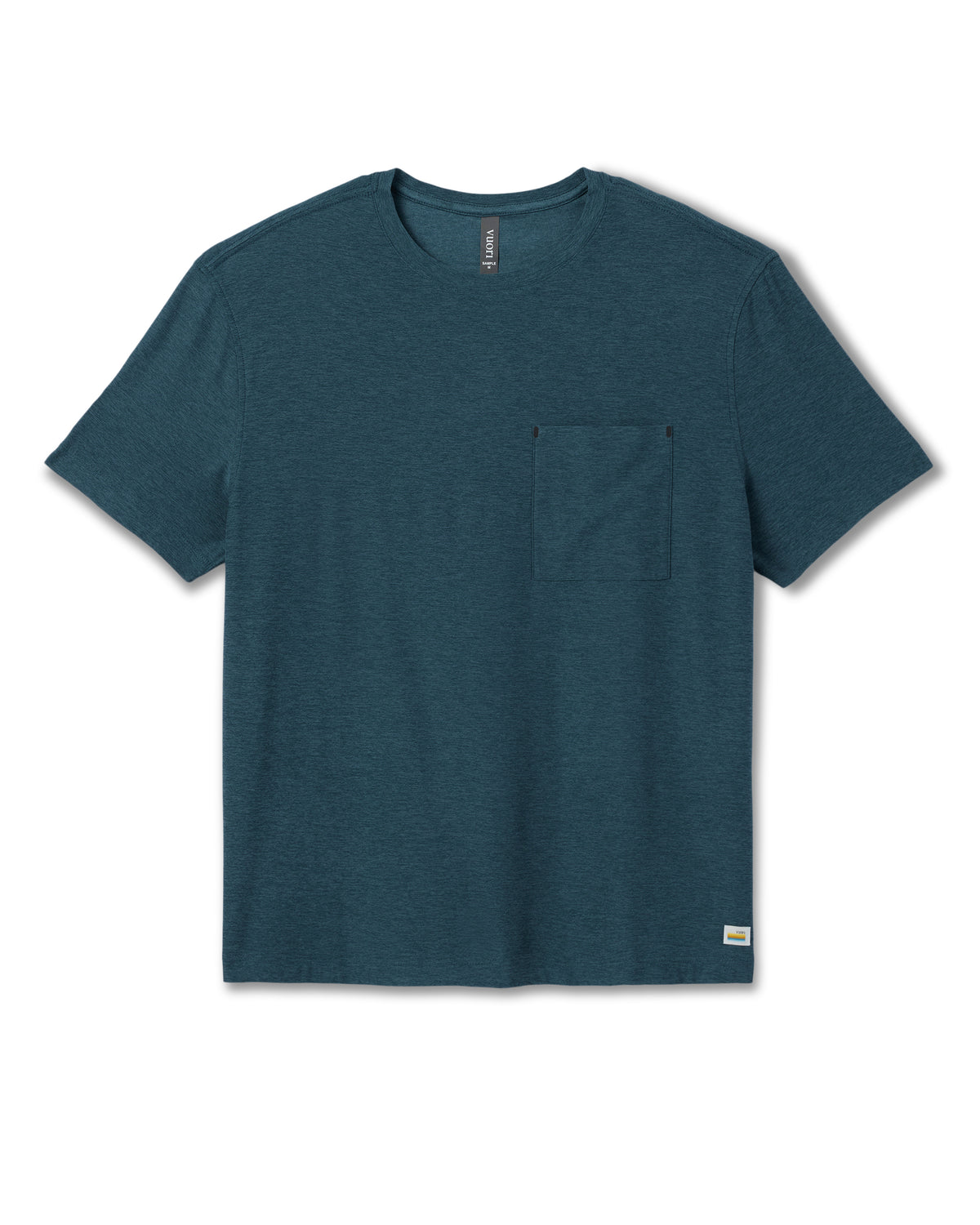 Short Sleeve Strato Pocket Tee - Relaxed Fit Light Deep Sea Heather - Image 6