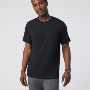 Men's Feather Pocket Tee Black Short-Sleeve Tee