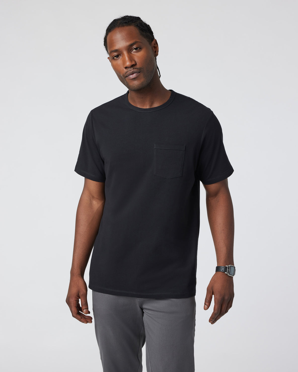 Men's Feather Pocket Tee Black Short-Sleeve Tee