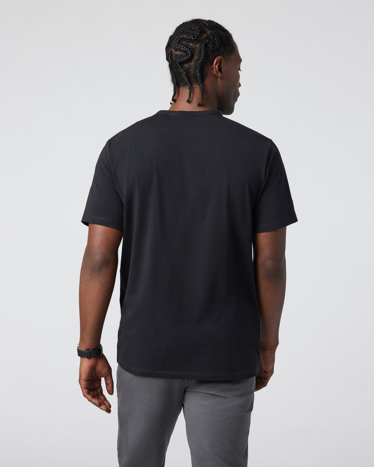 Men's Feather Pocket Tee Black Short-Sleeve Tee - Image 4