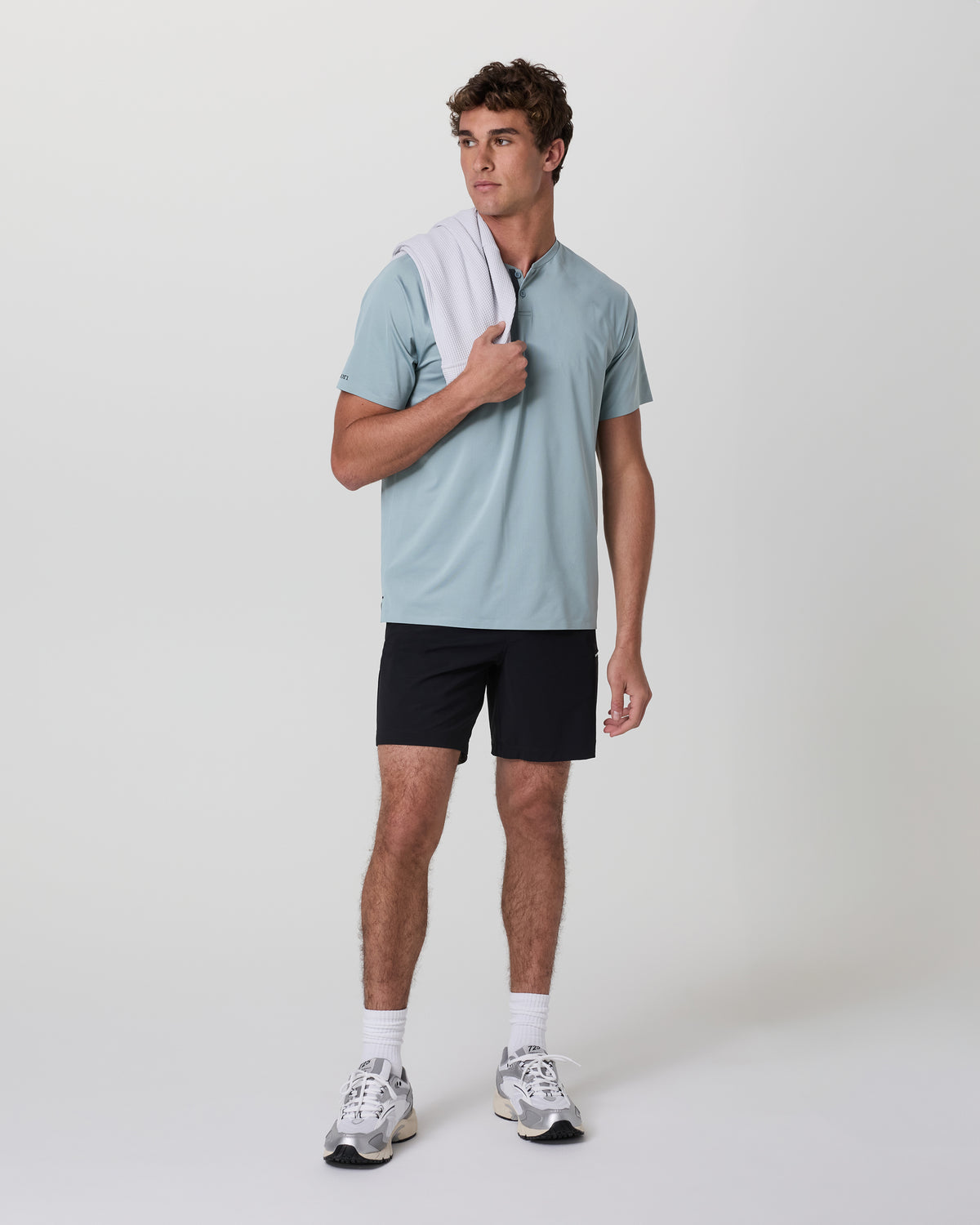 Short Sleeve Viewpoint Henley Mist - Image 3