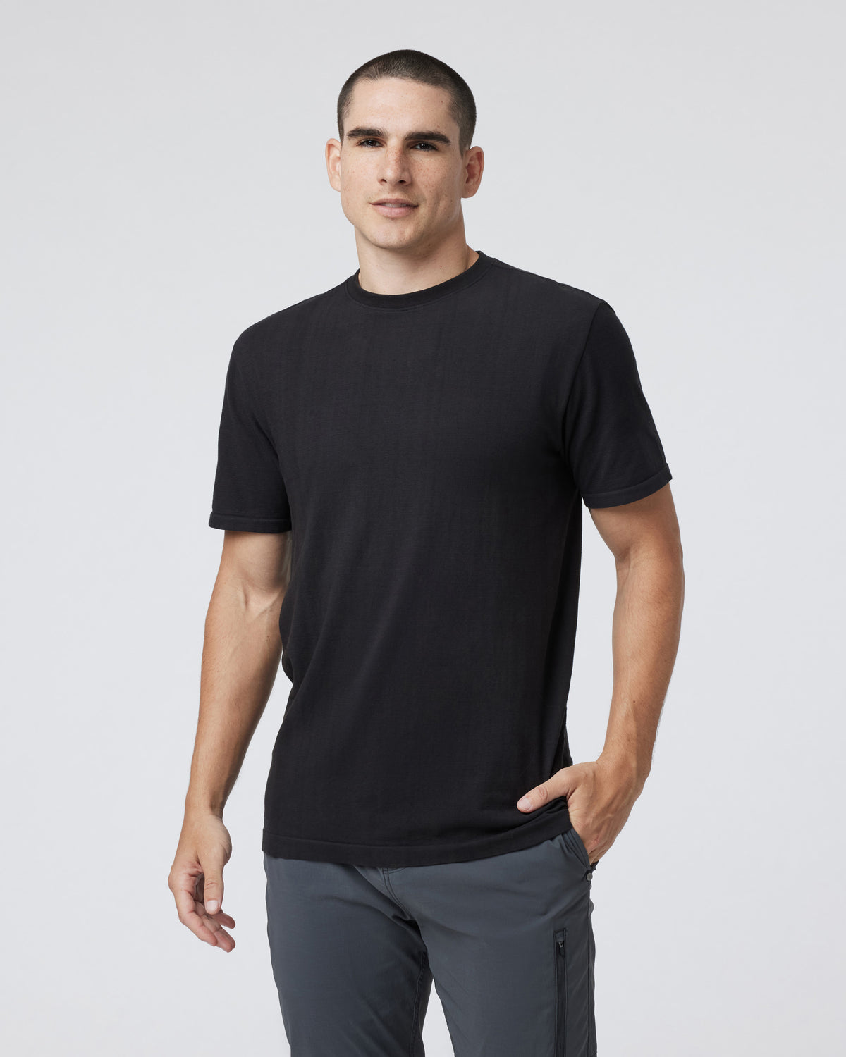 Weston Seamless Tee Men's Black Short Sleeve Tee