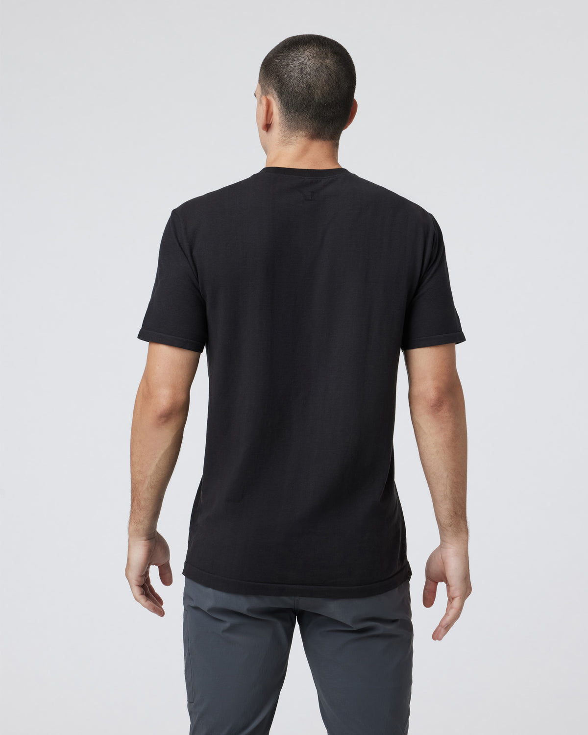 Weston Seamless Tee Men's Black Short Sleeve Tee - Image 3