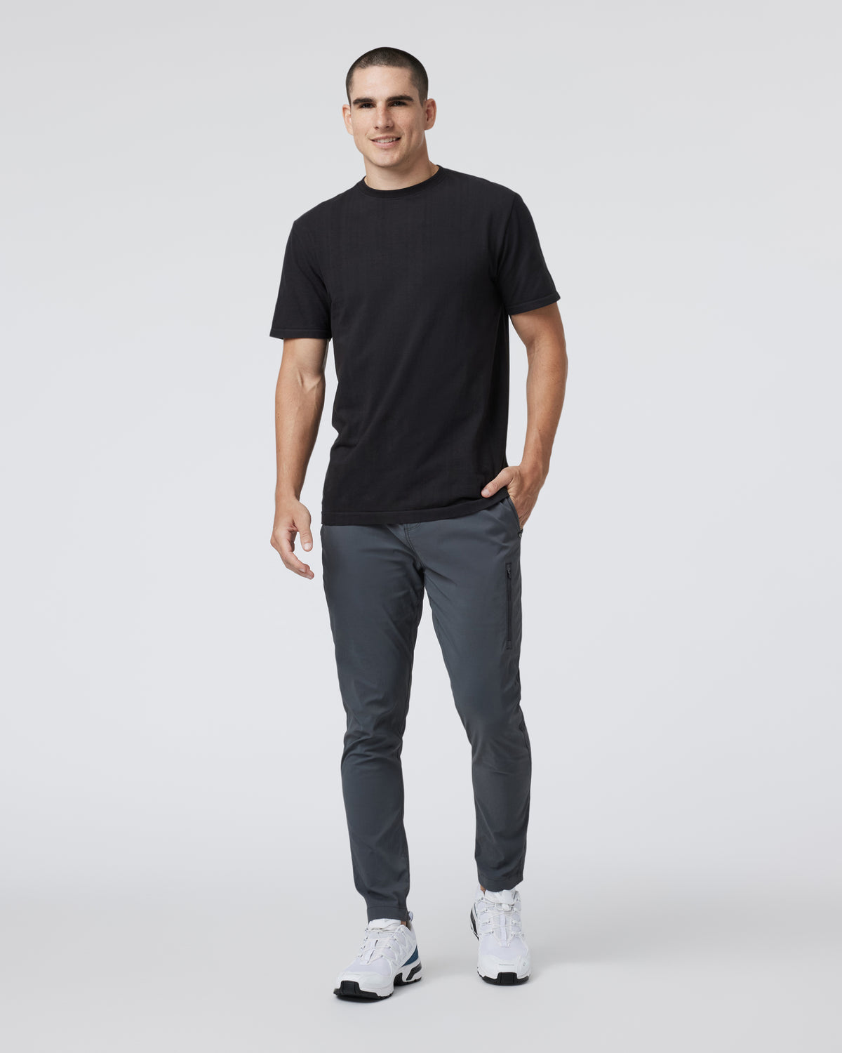 Weston Seamless Tee Men's Black Short Sleeve Tee - Image 4