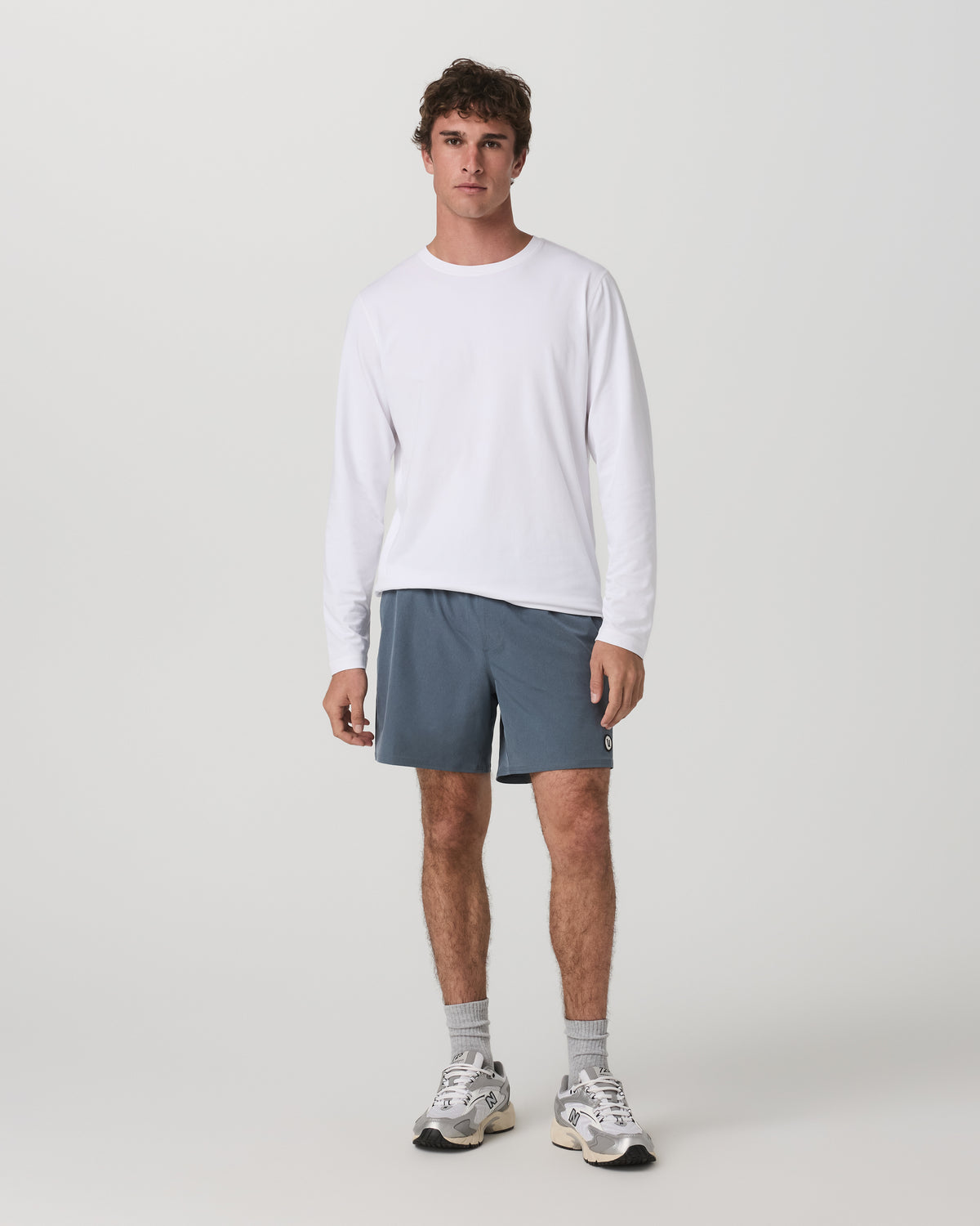 Long Sleeve Tuvalu Tee Men's Lightweight White Shirt - Image 4