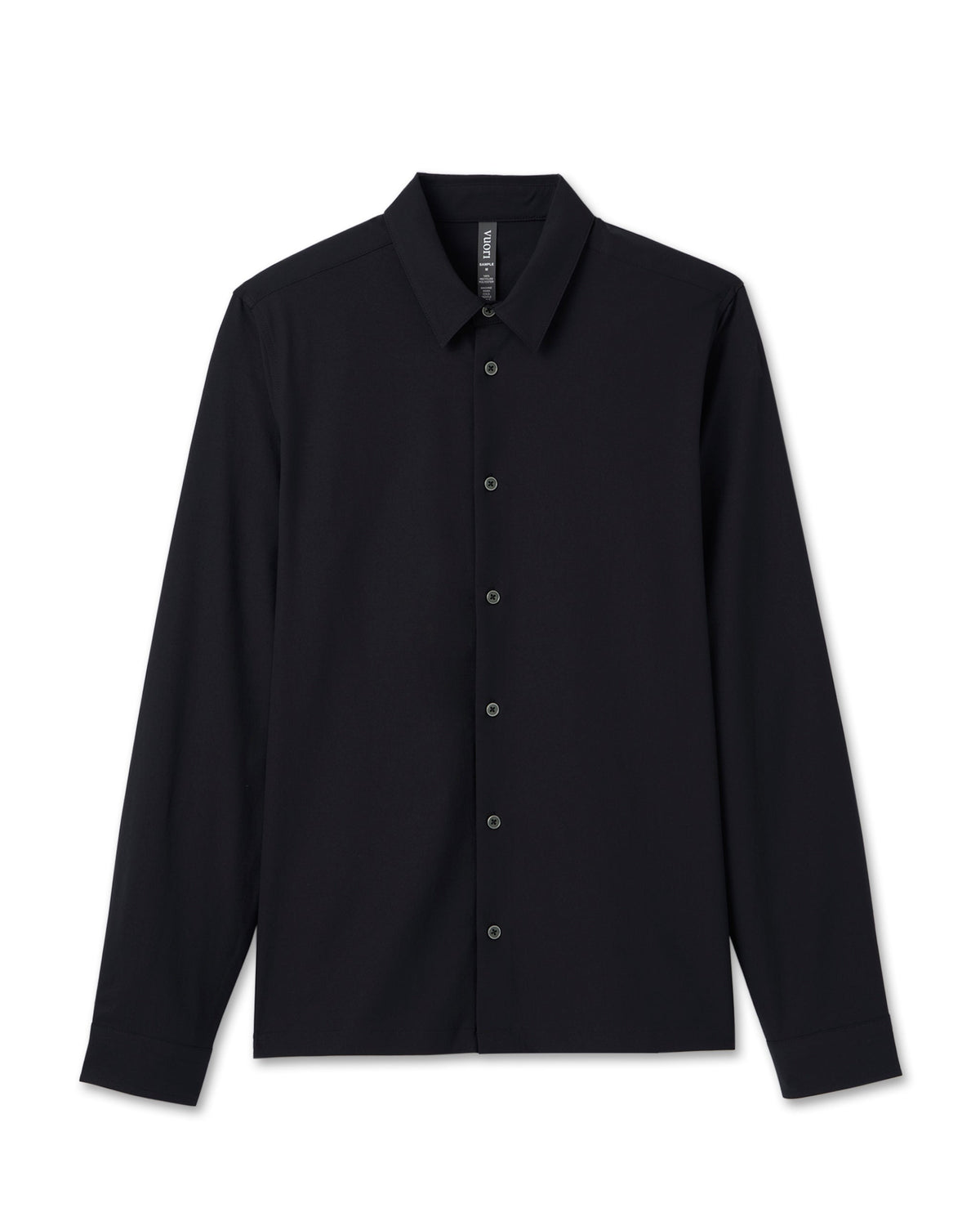 Long Sleeve Manhattan Button Down Men's Black Shirt - Image 6