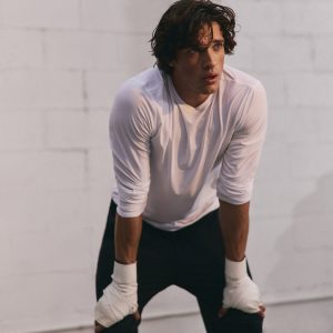 Long Sleeve Strato Tech Tee Men's White Shirt