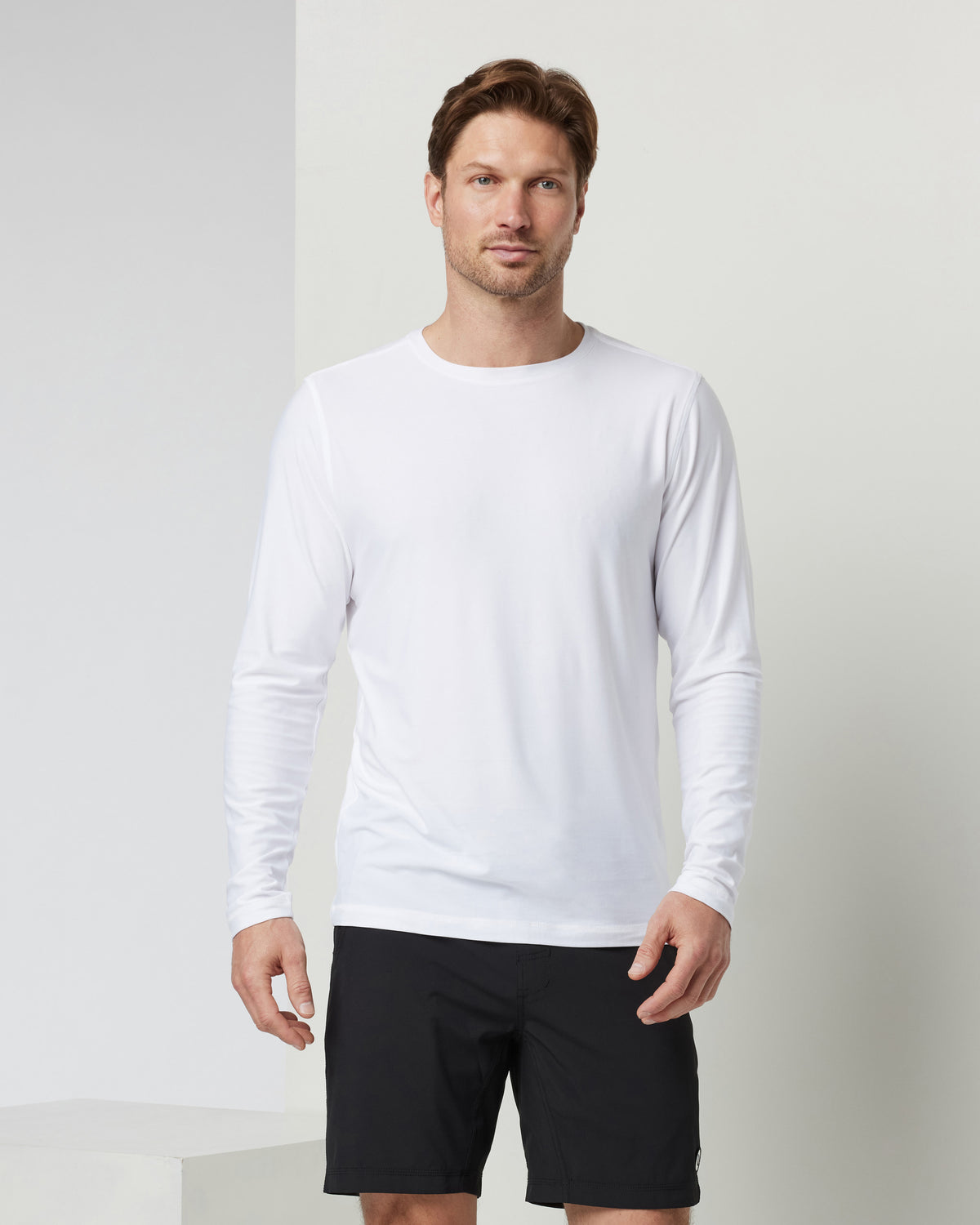 Long Sleeve Strato Tech Tee Men's White Shirt - Image 5