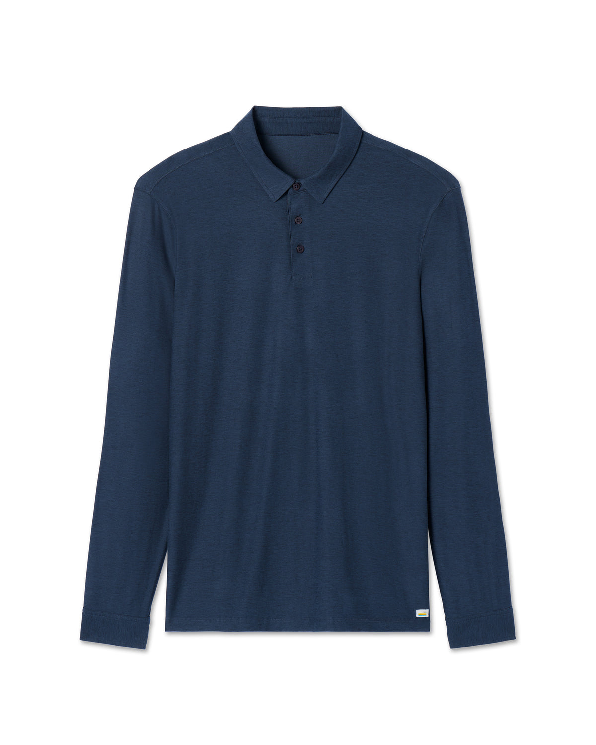 Long Sleeve Strato Tech Polo Navy Heather Blue Polo - Image 5