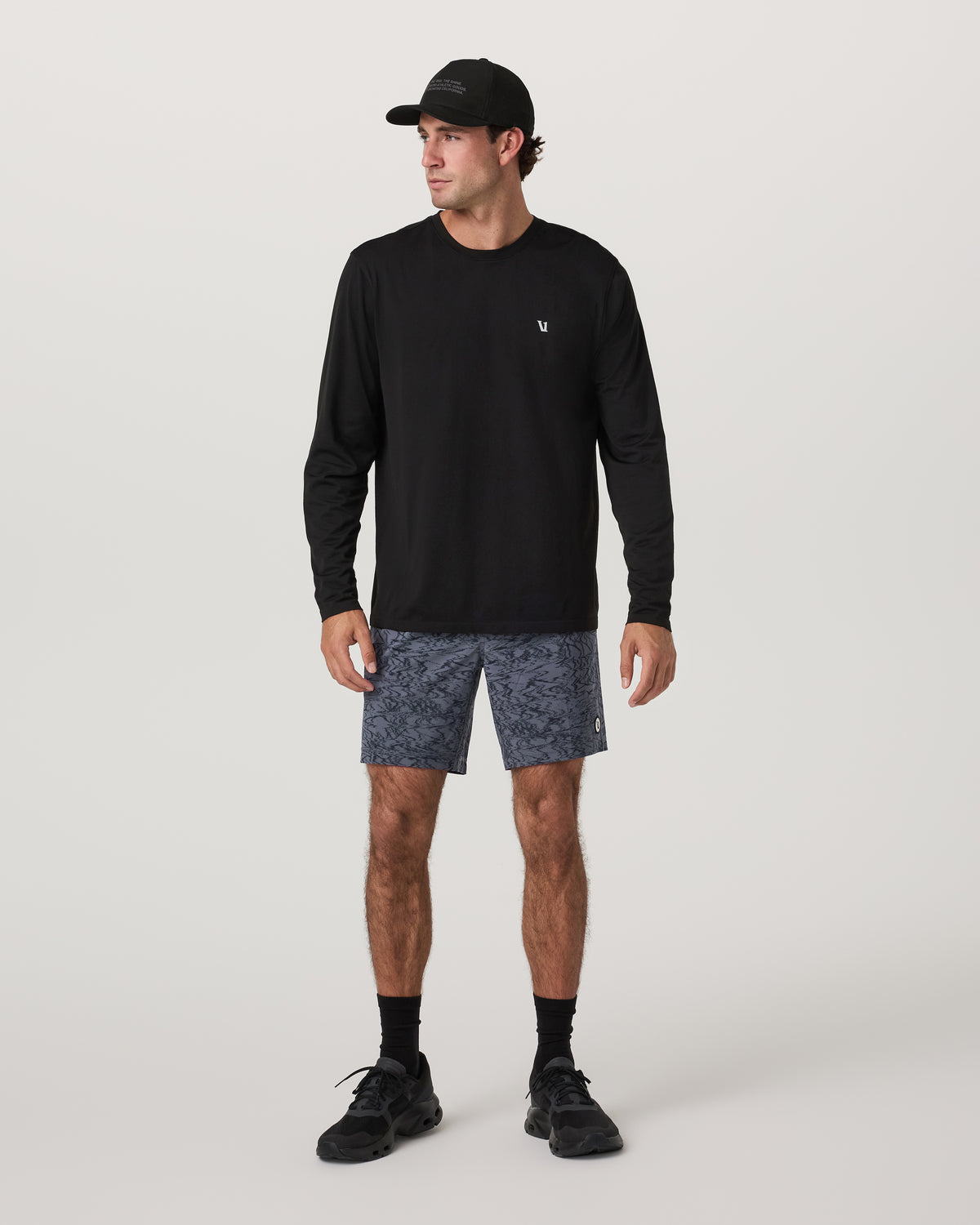 Men's Long Sleeve Clearview Seamless Tee Black - Image 4