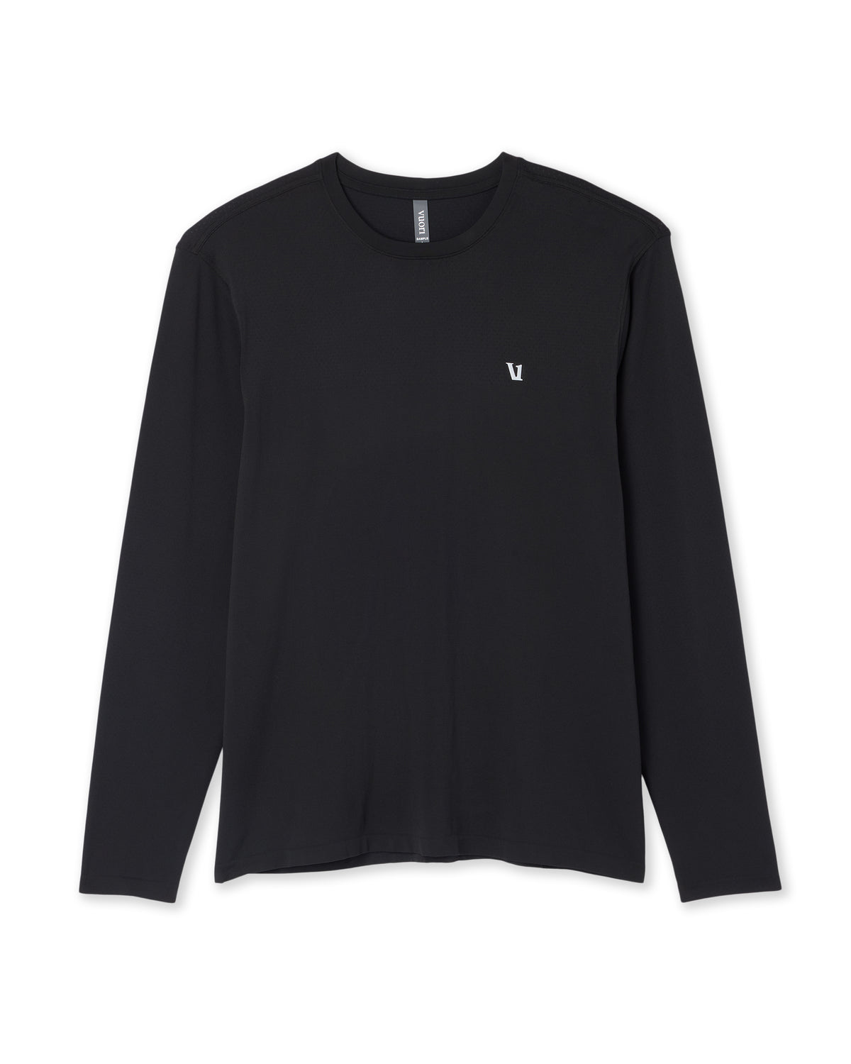 Men's Long Sleeve Clearview Seamless Tee Black - Image 6