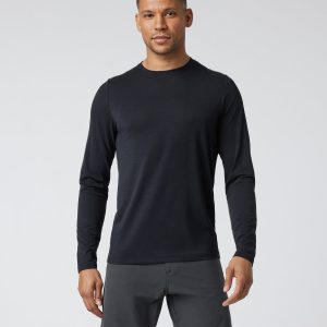 Long Sleeve Current Tech Tee Black T-Shirt