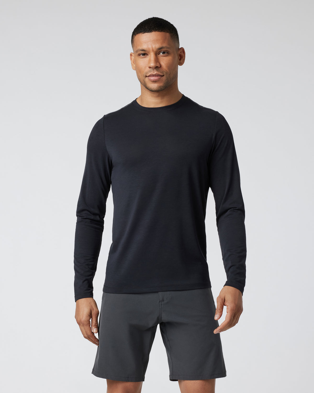 Long Sleeve Current Tech Tee Black T-Shirt