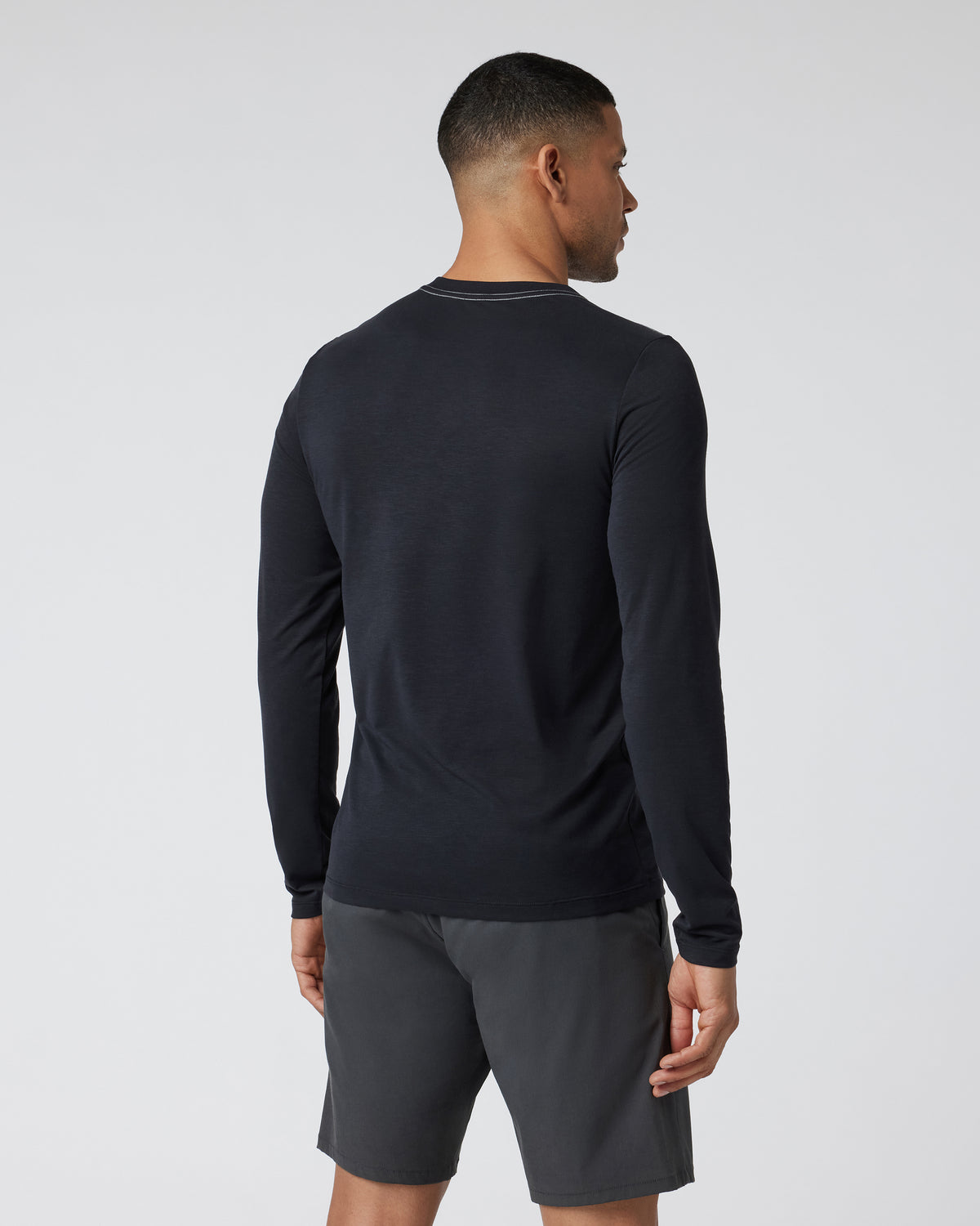 Long Sleeve Current Tech Tee Black T-Shirt - Image 2
