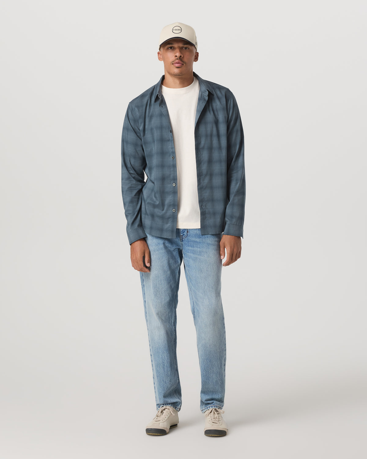 Long Sleeve Plaid Button Down Shirt Men's Abyss Shirt - Image 4