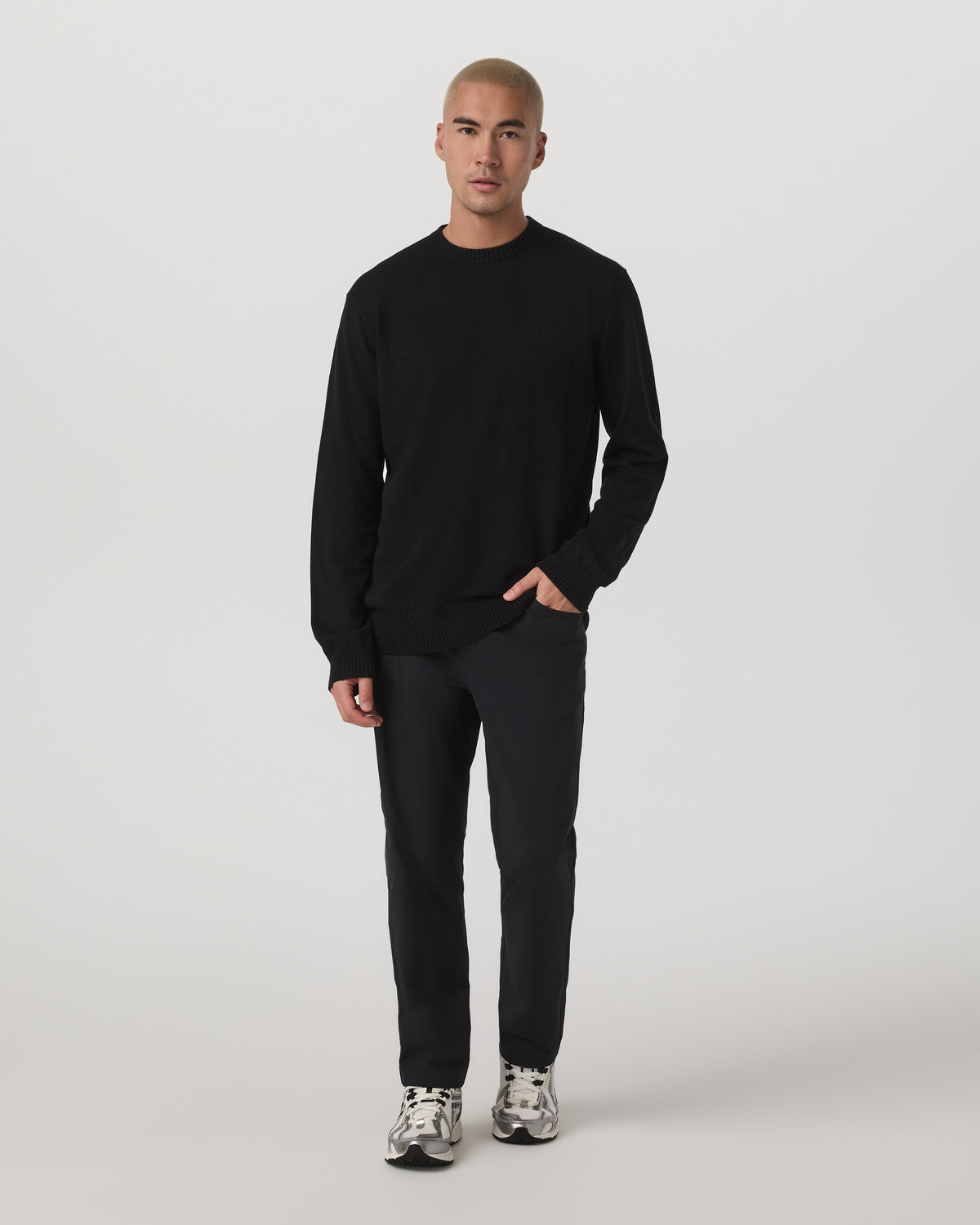 Fluent Sweater Men's Black Sweater - Image 4