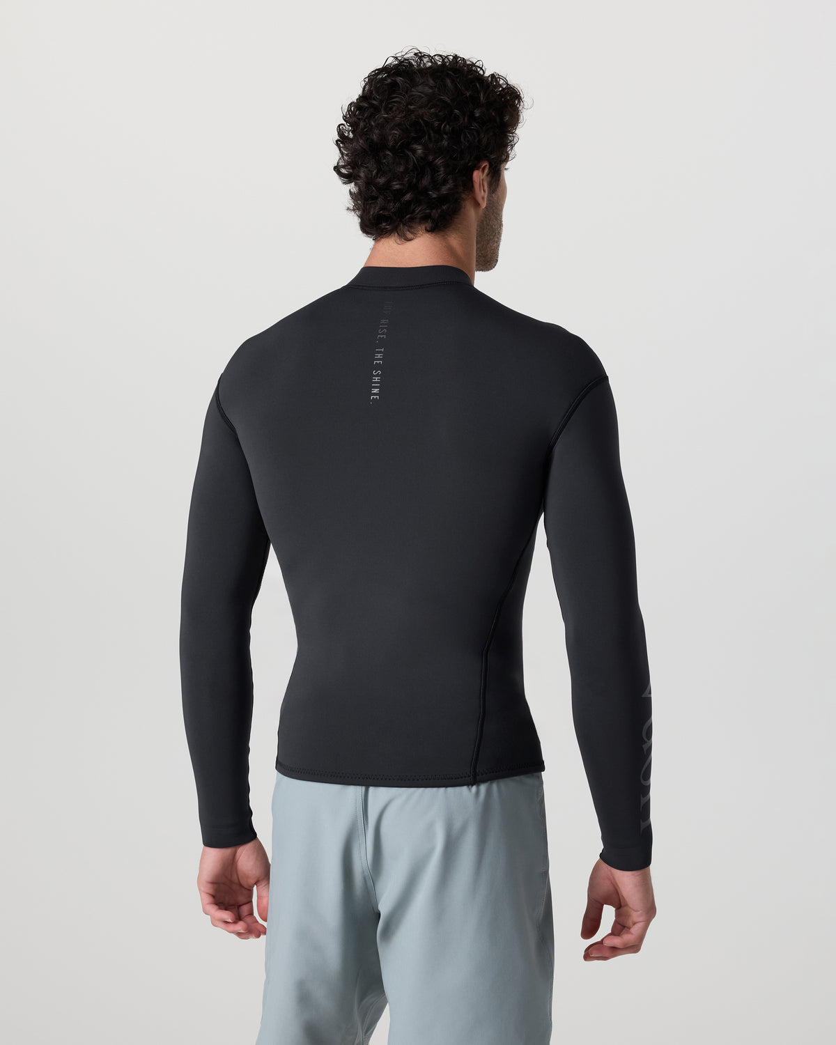 Long Sleeve Yulex Wetsuit Top Washed Black - Image 2