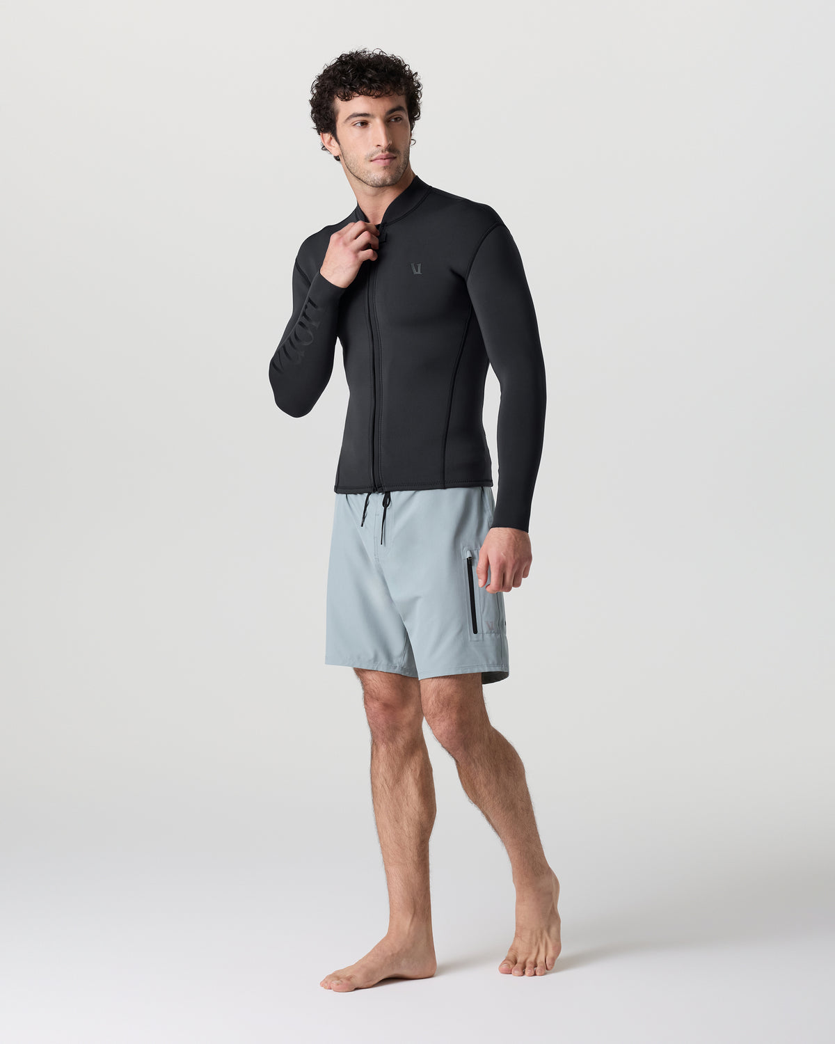 Long Sleeve Yulex Wetsuit Top Washed Black - Image 3