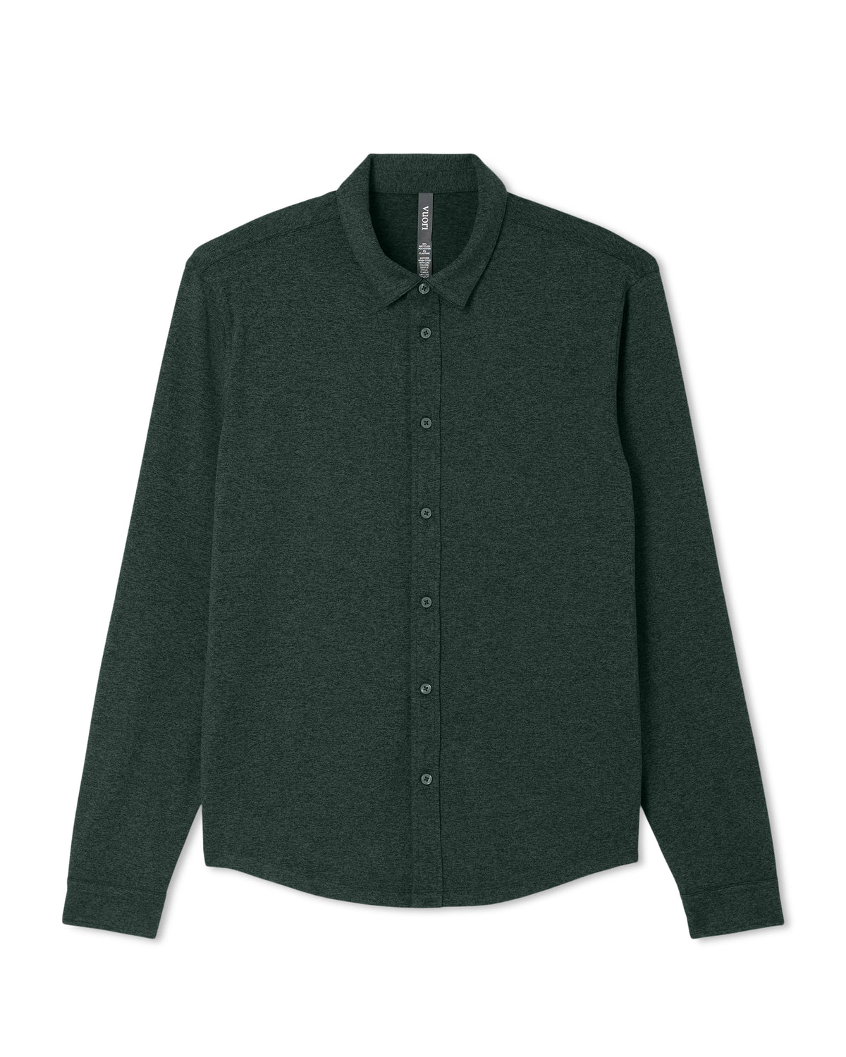 Men's Long Sleeve Ponto Button Down Evergreen Heather - Image 6