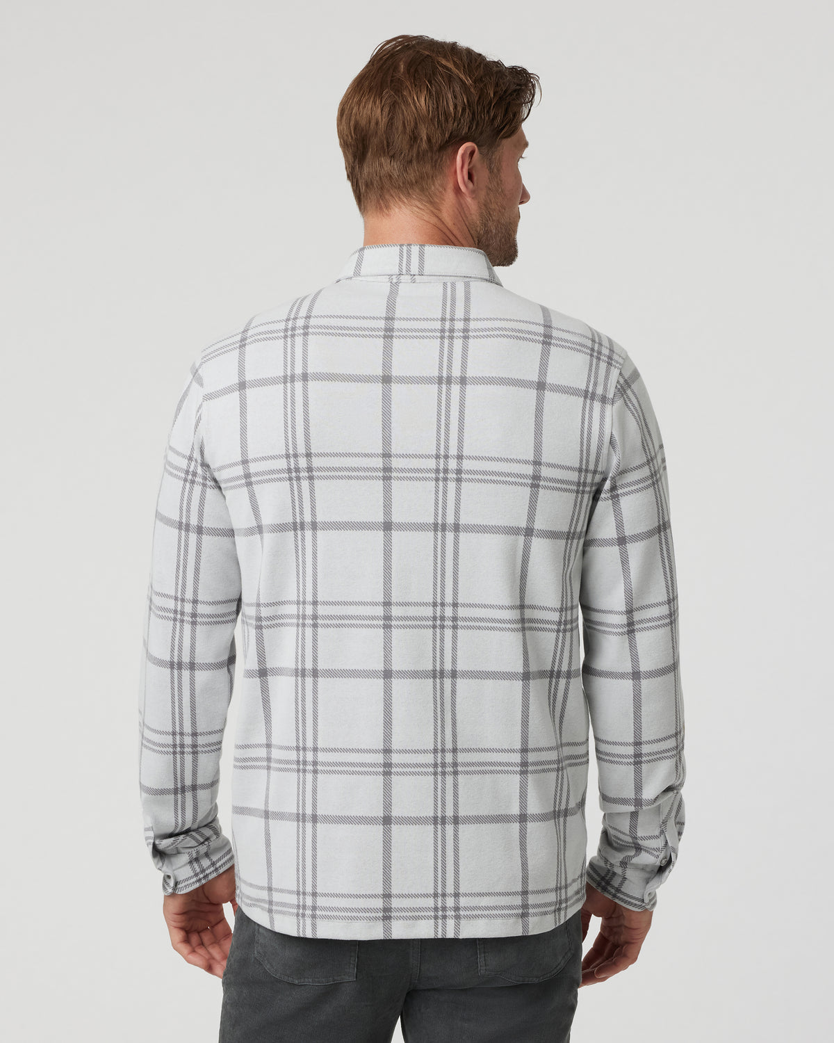 Seaview Plaid Buttondown Shirt Frost Grey - Image 3