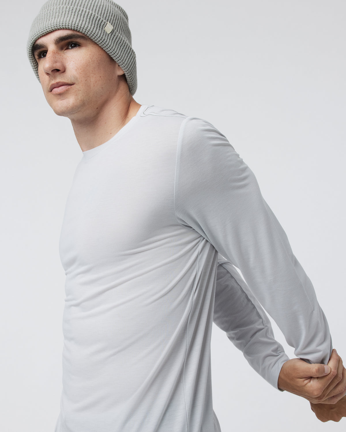 Long Sleeve Current Tech Tee Frost Grey