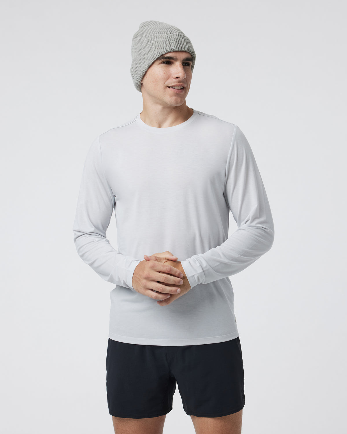 Long Sleeve Current Tech Tee Frost Grey - Image 2