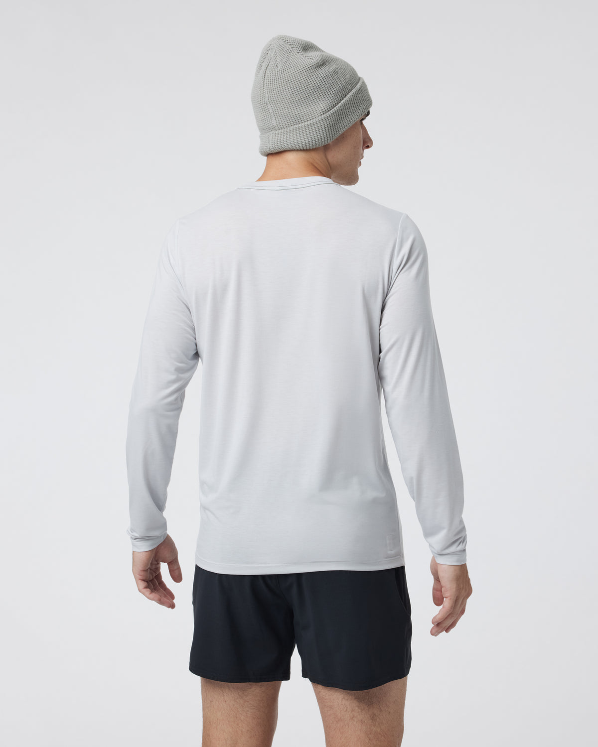 Long Sleeve Current Tech Tee Frost Grey - Image 3