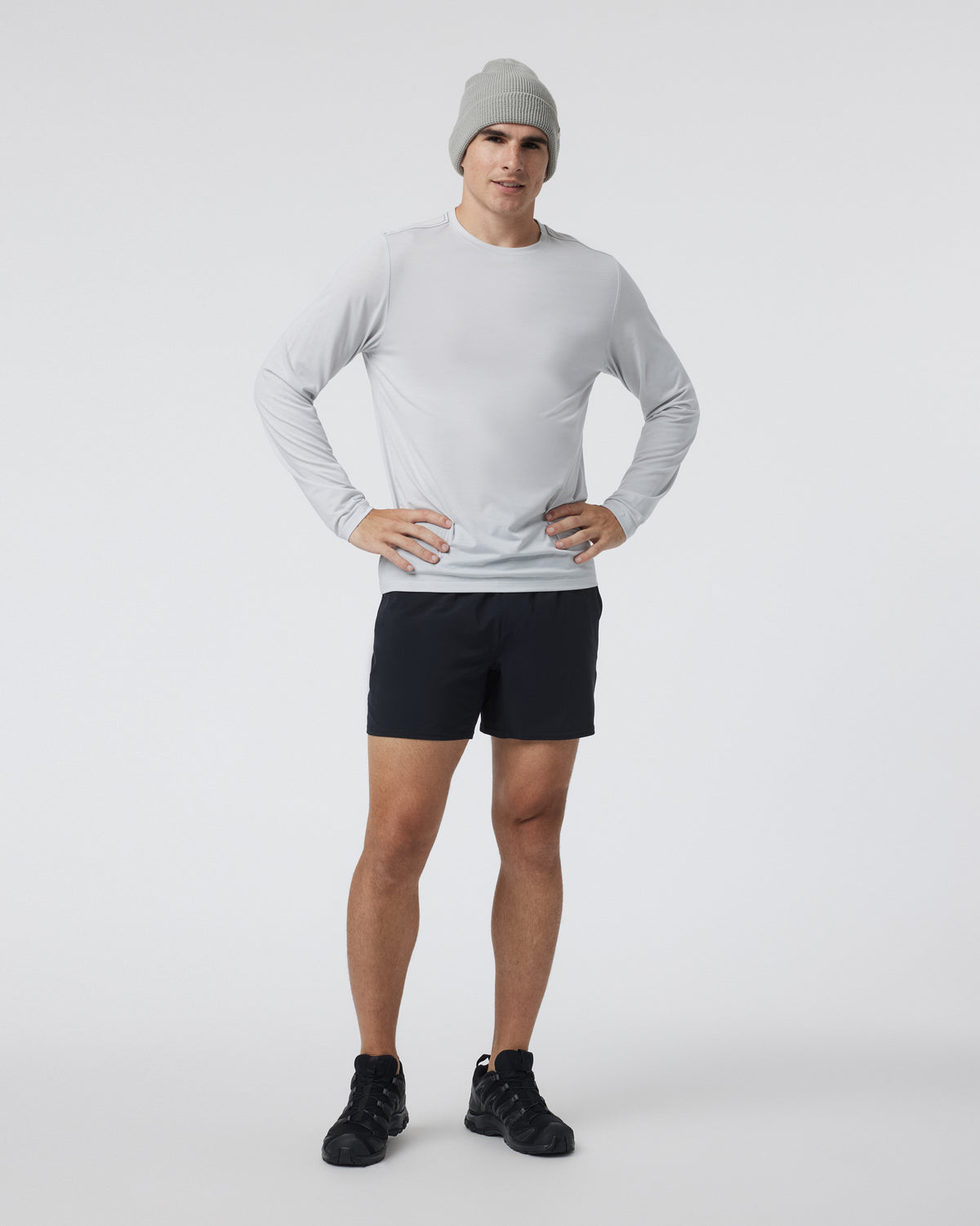 Long Sleeve Current Tech Tee Frost Grey - Image 5
