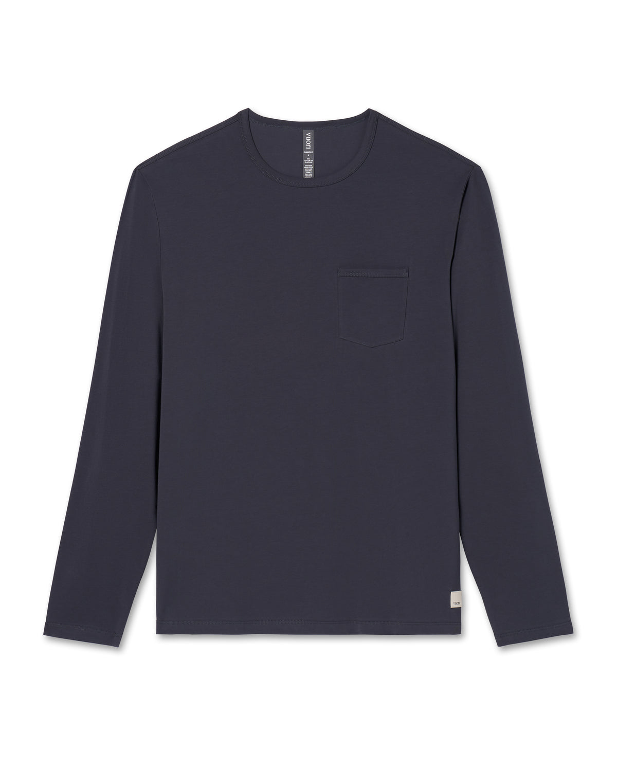 Long Sleeve Men's Feather Tee Navy - Image 4