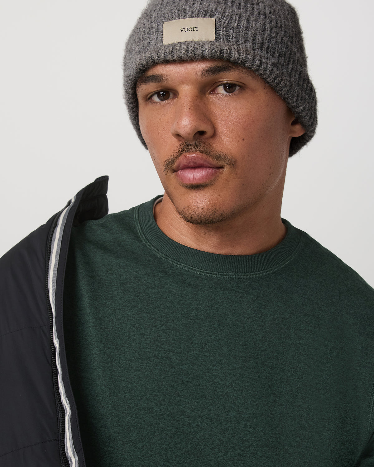 Long Sleeve Ponto Performance Tee Evergreen Heather - Image 2
