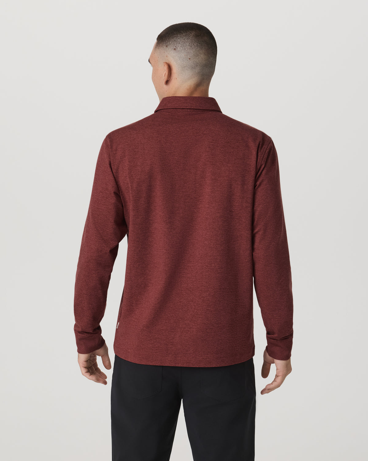 Men's Long Sleeve Coronado Rugby Spiced Apple Heather - Image 4