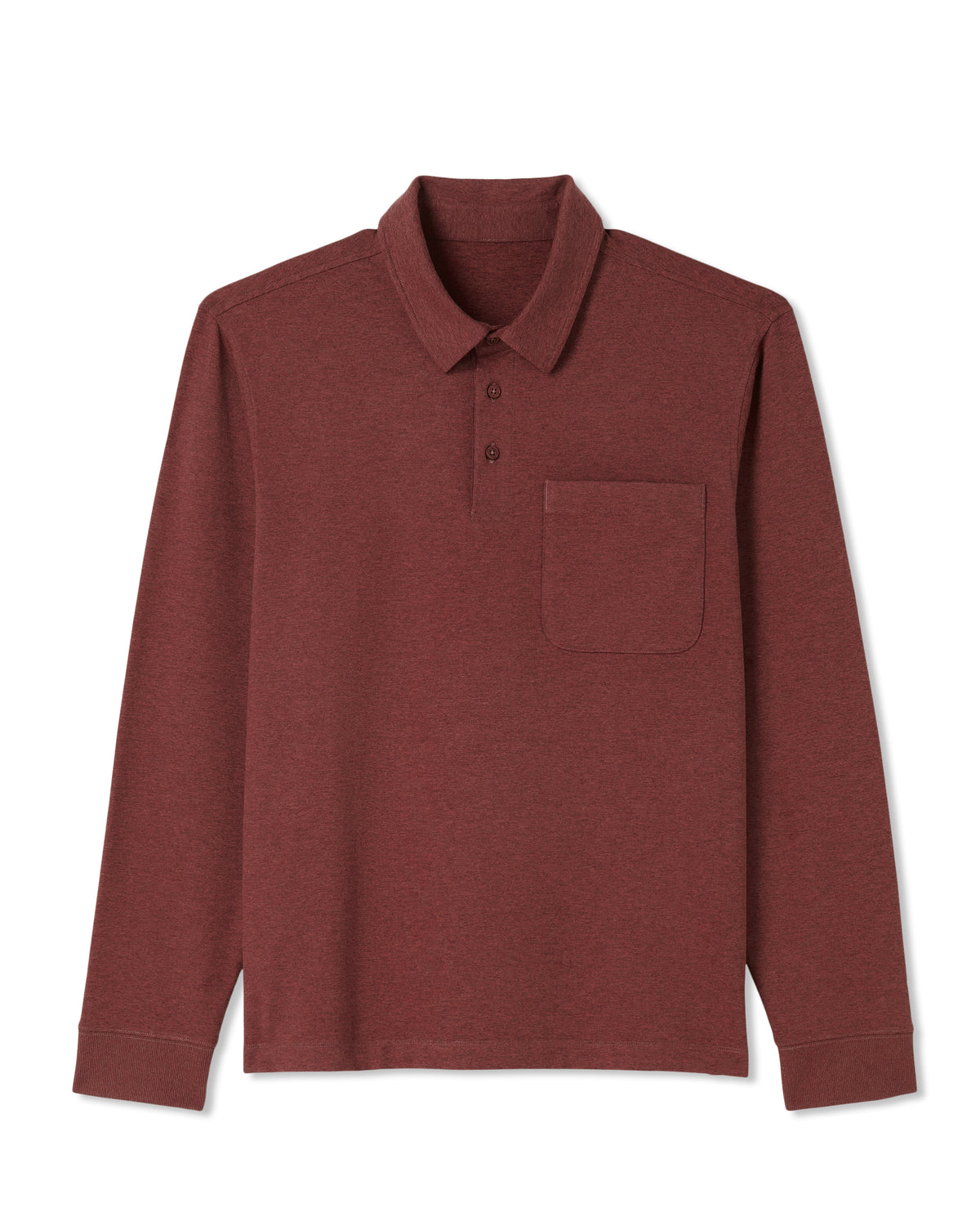 Men's Long Sleeve Coronado Rugby Spiced Apple Heather - Image 6