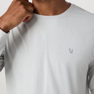 Men's Long Sleeve Clearview Seamless Tee Frost Grey Shirt