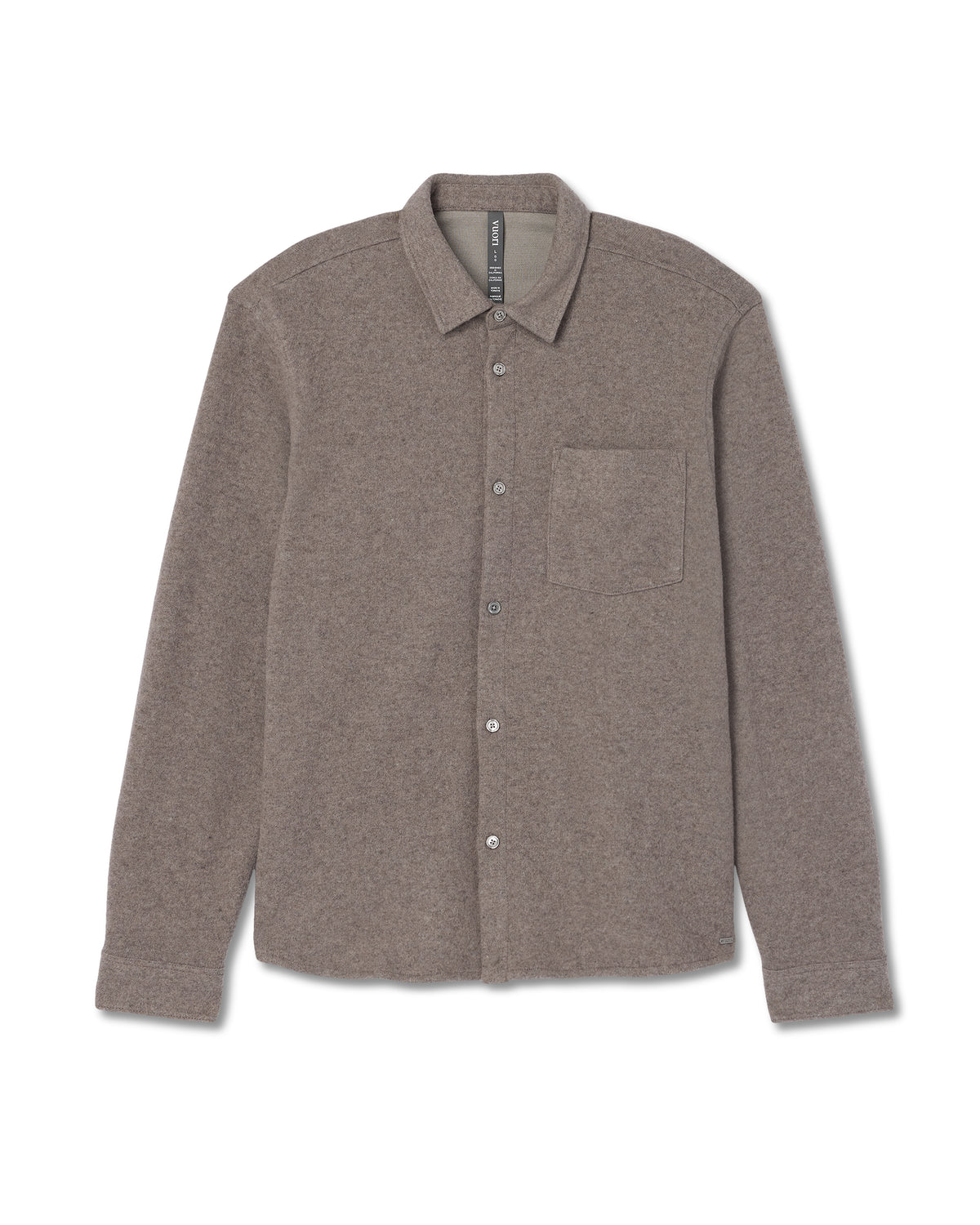 Long Sleeve Altitude Wool Shirt - Relaxed Phantom Grey - Image 6