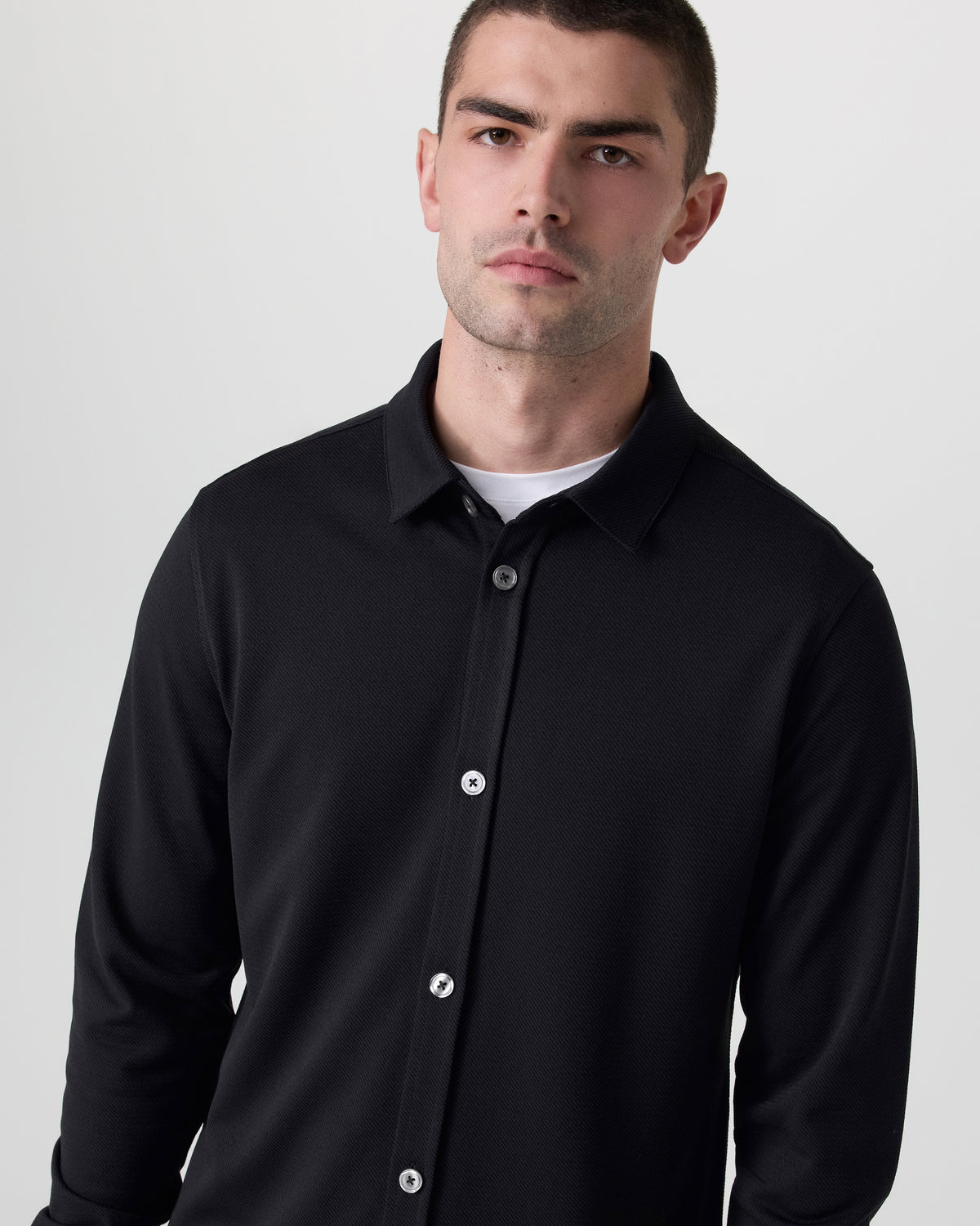 Long Sleeve North Beach Button Down Black - Image 2