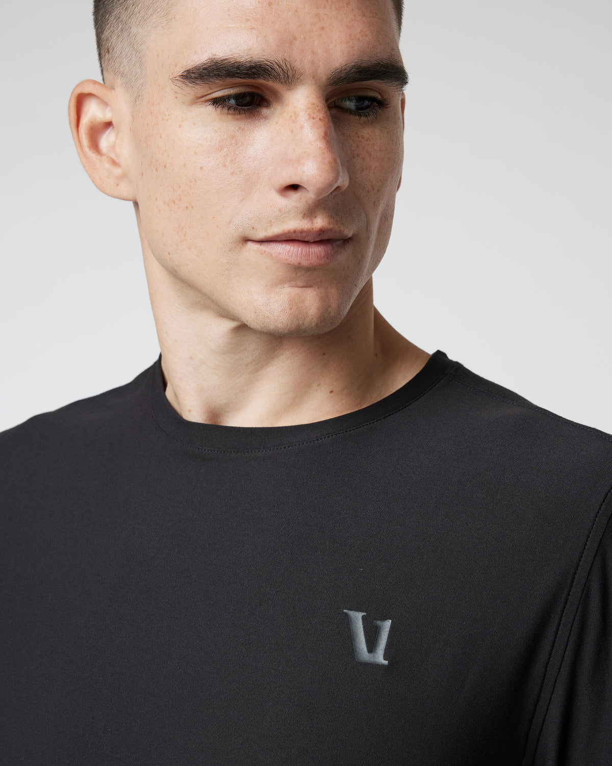 Long Sleeve Strato Graphic Tee Black Workout Tee - Image 3